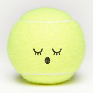 de heer Kawaii Cute Emoticon Emoji Face Tennisballen
