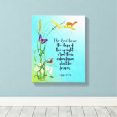 De Heer kent de dagen van de rechtop Canvas Afdruk (Insitu (Houten vloer))