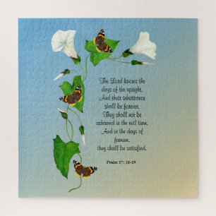 De Heer kent de dagen van het rechtop Bijbelversum Legpuzzel