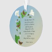 De Heer kent de dagen van het rechtop Bijbelversum Ornament (voorkant)