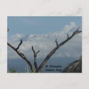 de heer Kilimanjaro Kenya Briefkaart