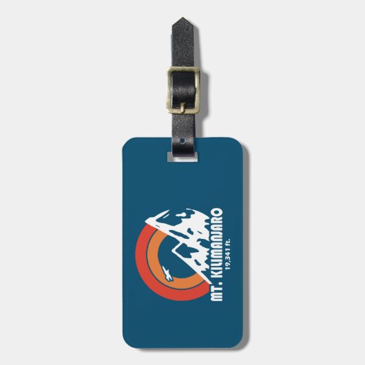 De heer Kilimanjaro Sun Eagle Bagagelabel (Voorkant verticaal)