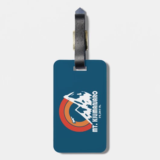 De heer Kilimanjaro Sun Eagle Bagagelabel (Achterkant verticaal)