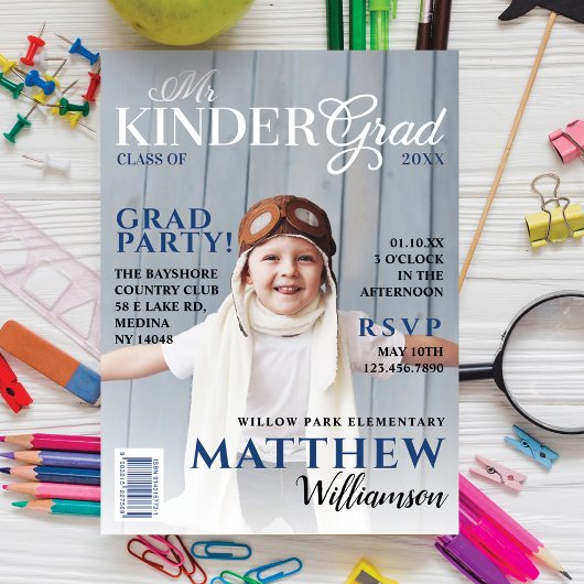 de heer Kinder Afstudeerder Blue Photo Magazine Ho Kaart