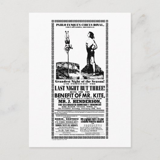 De heer Kite - Briefkaart (Voorkant)