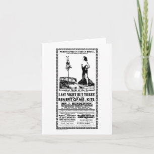 de heer Kite - Note Card Kaart