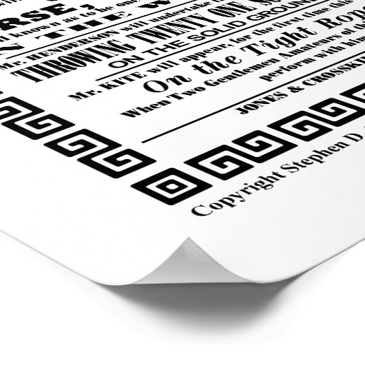 De heer Kite - Poster (Hoek)