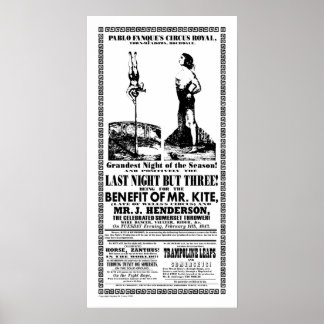 De heer Kite - Poster