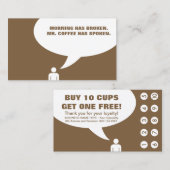 de heer koffiepunch card klantenkaartje (Voorkant / Achterkant)