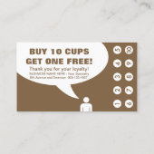 de heer koffiepunch card klantenkaartje (Achterkant)