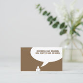 de heer koffiepunch card klantenkaartje (Staand voorkant)