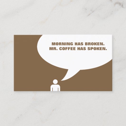 de heer koffiepunch card klantenkaartje (Voorkant)
