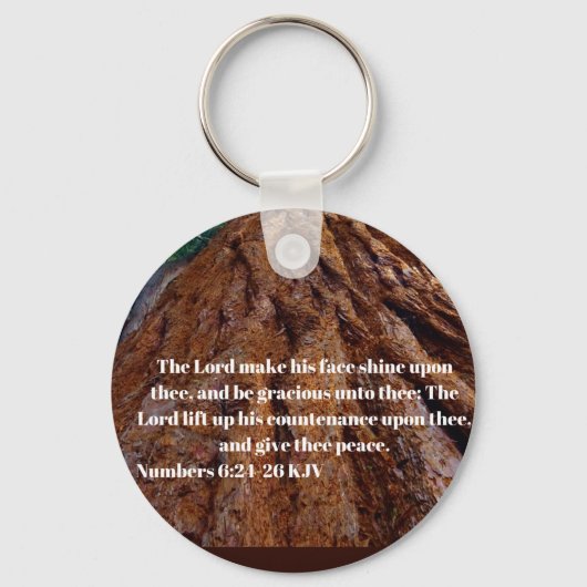 De Heer laat zijn gezicht op jou schijnen Sleutelhanger (Voorkant)