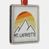 De heer Lafayette New Hampshire Retro Metalen Ornament (Rechts)
