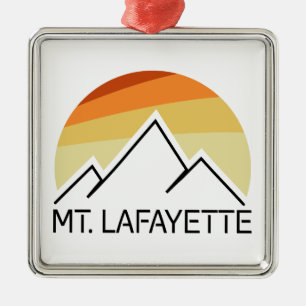 De heer Lafayette New Hampshire Retro Metalen Ornament