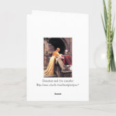 De heer Lancelot en Guinevere op de Treden Kaart (Achterkant)