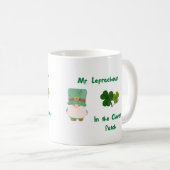 De heer Leprechaun in de klap op een Koffiemok (Voorkant rechts)