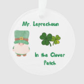 De heer Leprechaun in de klap op een Ornament (voorkant)