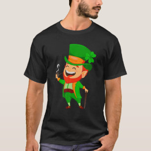 de heer Leprechaun Irish Clover St Patrick's Day G T-shirt