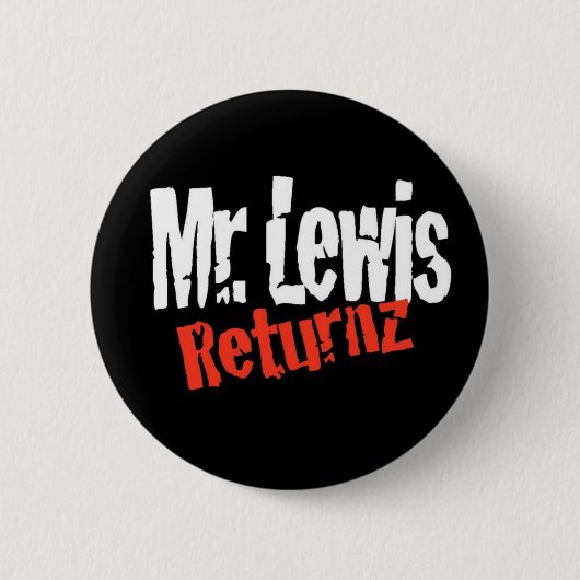 de heer Lewis Return Button (Voorkant)
