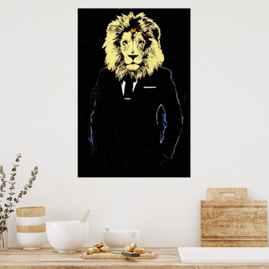 De heer LionhartSucces Pop Art Poster (Keuken)