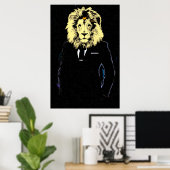 De heer LionhartSucces Pop Art Poster (Thuiskantoor)