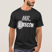 de heer Litecoin Block Chain Cyrptocurrency Shirt (Voorkant)