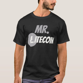 de heer Litecoin Block Chain Cyrptocurrency Shirt