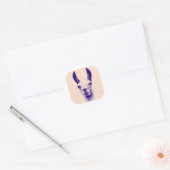 de heer Llama Ronde Sticker (Envelop)