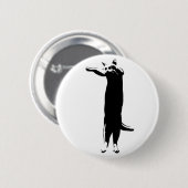 de heer Long Cat Badge Ronde Button 5,7 Cm (Voorkant /achterkant)