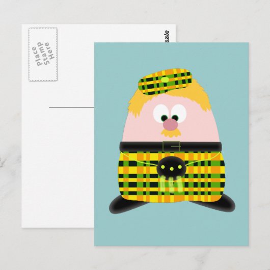 de heer Mac Haggis Briefkaart (Voorkant / Achterkant)