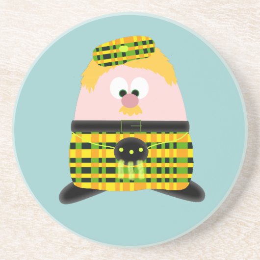 de heer Mac Haggis Zandsteen Onderzetter (Voorkant)
