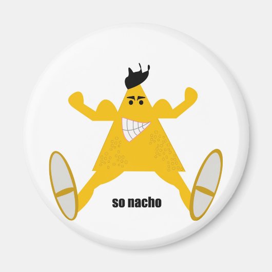 De heer Macho Nacho Magneet (Voorkant)