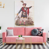 De heer Macready in de rol van Rob Roy Macgregor Canvas Afdruk (Insitu (Woonkamer))