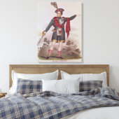 De heer Macready in de rol van Rob Roy Macgregor Canvas Afdruk (Insitu (Slaapkamer))