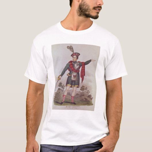 De heer Macready in de rol van Rob Roy Macgregor T-shirt (Voorkant)