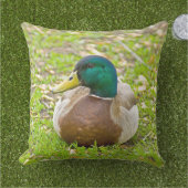 De heer Mallard the Duck Buitenkussen (Gras)