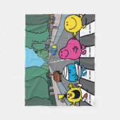 de heer Mannen Abbey Road Walkers Fleece Deken (Voorkant)