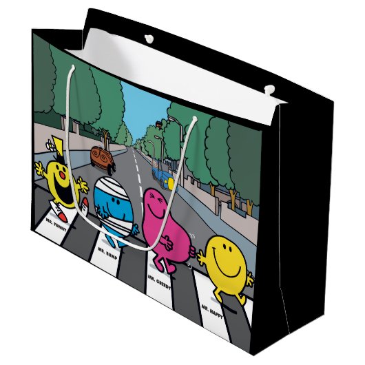 de heer Mannen Abbey Road Walkers Groot Cadeauzakje (Voorkant Gekanteld)