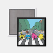 de heer Mannen Abbey Road Walkers Magneet (Voorkant / Achterkant)