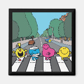 de heer Mannen Abbey Road Walkers Magneet (Voorkant)