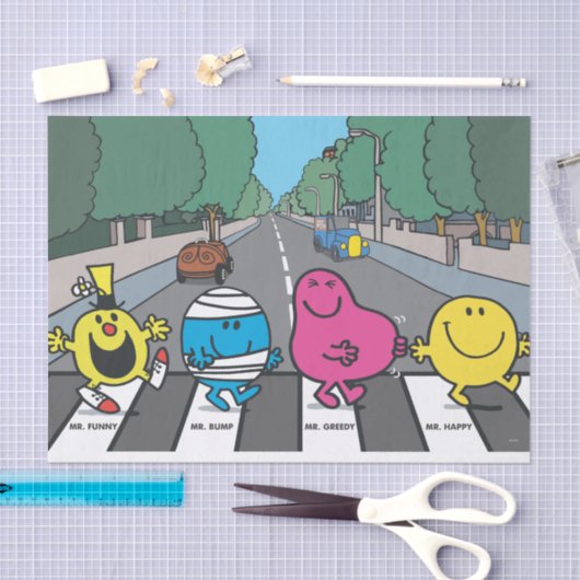 de heer Mannen Abbey Road Walkers Tissuepapier (Craft)