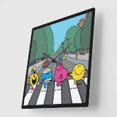 de heer Mannen Abbey Road Walkers Vierkante Klok (Hoek)