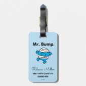 de heer Mannen | De heer Bump is een Clutz Bagagelabel (Achterkant verticaal)