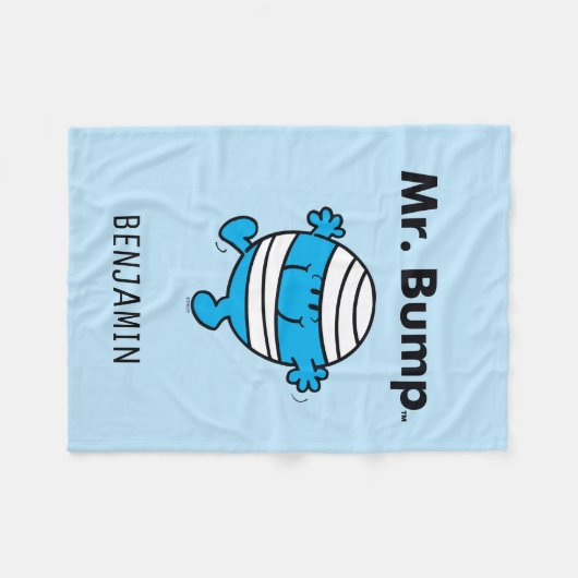 de heer Mannen | De heer Bump is een Clutz Fleece Deken (Voorkant (Horizontaal))