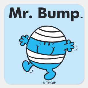 de heer Mannen De heer Bump is een Clutz Vierkante Sticker