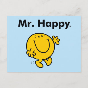 de heer Mannen   De heer Happy is altijd blij Briefkaart