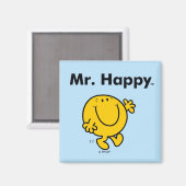 de heer Mannen | De heer Happy is altijd blij Magneet (Voorkant / Achterkant)