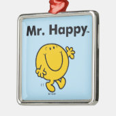 de heer Mannen | De heer Happy is altijd blij Metalen Ornament (Links)