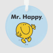 de heer Mannen | De heer Happy is altijd blij Ornament (achterkant)